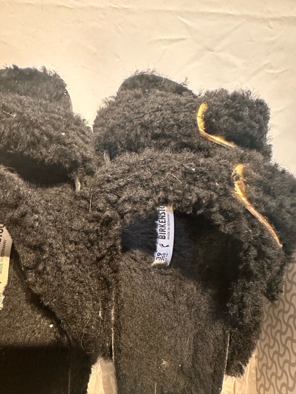 NWT Birkenstock Arizona Big Buckle Teddy Shearling Slip On Sandals - Picture 4 of 7